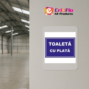 Indicator Pentru toaleta wc cu plata, Sticker autocolant - Img 3
