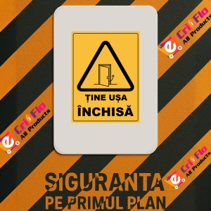 Indicator Pentru usa inchisa, Sticker autocolant - Img 2