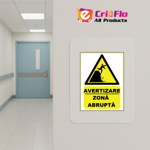 Indicator Pentru zona abrupta, Sticker autocolant - Img 4