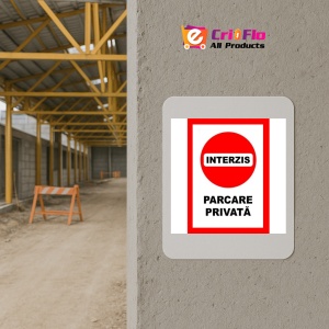 Indicator Placute interzis parcare privata, Sticker autocolant - Img 5