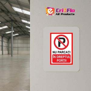 Indicator Placute nu parcati in dreptul portii, Sticker autocolant - Img 3