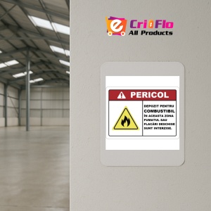 Indicator Placute pentru depozit pentru combustibil, Sticker autocolant - Img 3