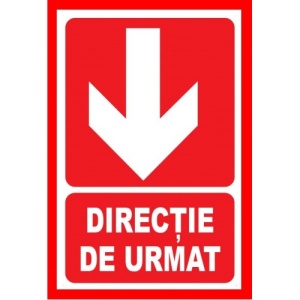 Indicator Placute pentru directie de urmat in jos, Sticker autocolant
