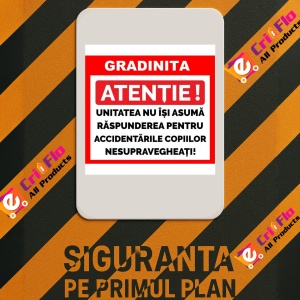 Indicator Placute pentru gradinita, Sticker autocolant - Img 2