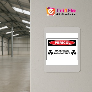 Indicator Placute pentru materiale radioactive, Sticker autocolant - Img 3