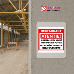 Indicator Placute pentru restaurant, Sticker autocolant - Img 5