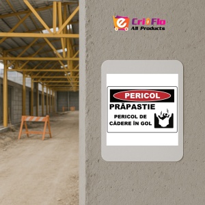 Indicator Prapastie pericol de cadere in gol, Sticker autocolant - Img 5