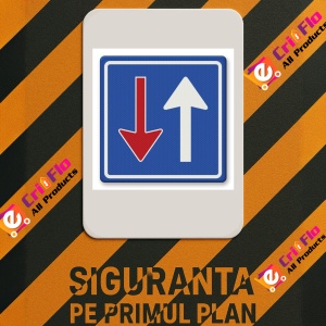 Indicator Prioritate fata de traficul din sens opus, Sticker autocolant - Img 2