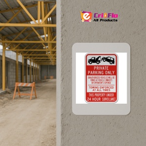 Indicator Private Parking Only Sign, Sticker autocolant - Img 5
