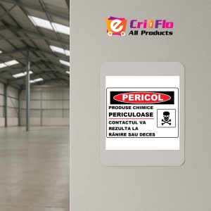 Indicator Produse chimice periculoase pericol de moarte, Sticker autocolant - Img 3