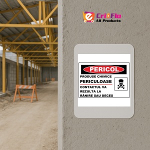 Indicator Produse chimice periculoase pericol de moarte, Sticker autocolant - Img 5
