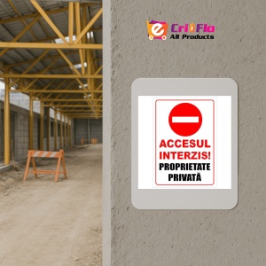 Indicator Proprietate privata si accesul interzis, Sticker autocolant - Img 5