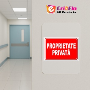 Indicator Proprietate privata v1, Sticker autocolant - Img 4