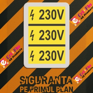 Indicator protectia muncii 3000V, Sticker autocolant - Img 3