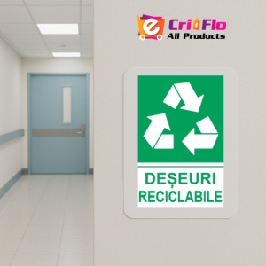 Indicator protectia muncii reciclare deseuri reciclabile, Sticker autocolant - Img 5
