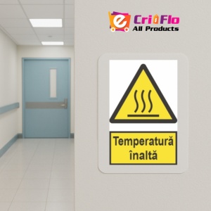 Indicator protectia muncii temperatura inalta, Sticker autocolant - Img 5