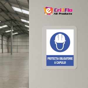 Indicator Protectia obligatorie a capului, Sticker autocolant - Img 4