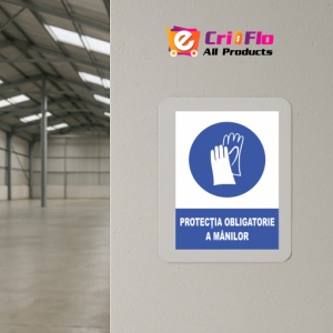 Indicator Protectia obligatorie a mainilor, Sticker autocolant - Img 4