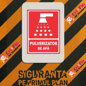 Indicator Pulverizator de apa, Sticker autocolant - Img 3