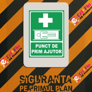 Indicator Punct de prim ajutor 2, Sticker autocolant - Img 3