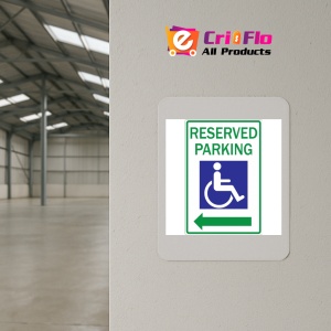 Indicator Reserved Handicapped Parking Sign, Sticker autocolant - Img 3