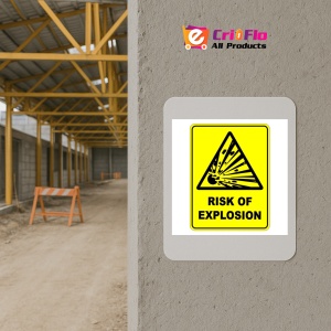 Indicator Risk Of Explosion Sign, Sticker autocolant - Img 5