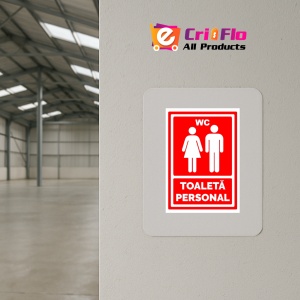 Indicator Rosu toaleta personal, Sticker autocolant - Img 3