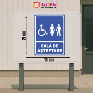 Indicator Sala de asteptare, Sticker autocolant - Img 2