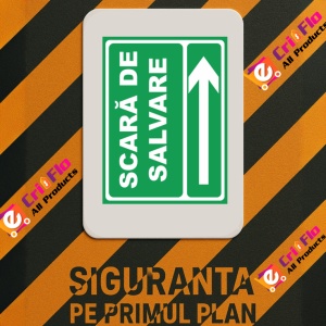 Indicator Scara de salvare, Sticker autocolant - Img 3