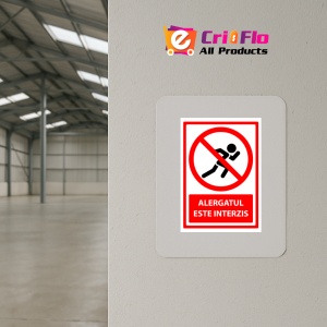 Indicator Semn de alergatul interzis, Sticker autocolant - Img 4