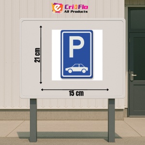 Indicator Semn de circulatie pentru parcare, Sticker autocolant - Img 2