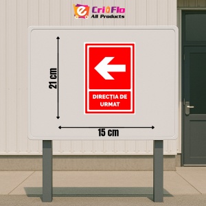 Indicator Semn de directie de urmat sageata in stanga, Sticker autocolant - Img 2