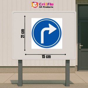Indicator Semn de obligatoriu sensul de circulatie dreapta, Sticker autocolant - Img 2