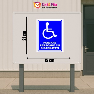 Indicator Semn de parcare persoane cu dizabilitati, Sticker autocolant - Img 2