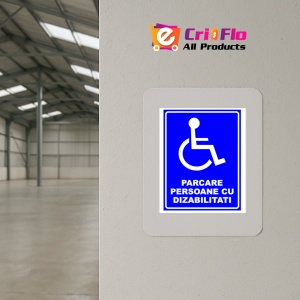 Indicator Semn de parcare persoane cu dizabilitati, Sticker autocolant - Img 4