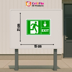 Indicator Semn de prim ajutor exit dreapta jos, Sticker autocolant - Img 2