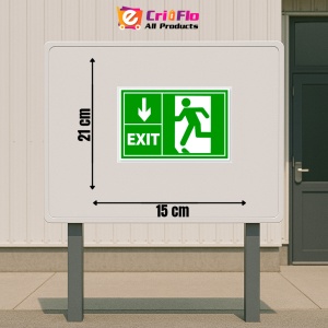 Indicator Semn de prim ajutor exit stanga jos, Sticker autocolant - Img 2