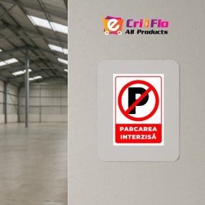 Indicator Semn de semnalizare parcare interzisa, Sticker autocolant - Img 4