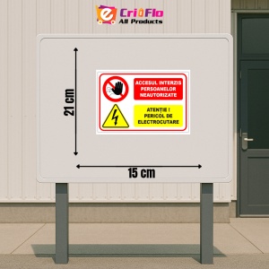 Indicator Semn de stingator cu apa, Sticker autocolant - Img 2