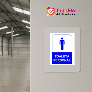 Indicator Semn de toaleta personal pentru barbati, Sticker autocolant - Img 4