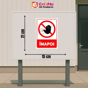 Indicator Semn inapoi, Sticker autocolant - Img 2