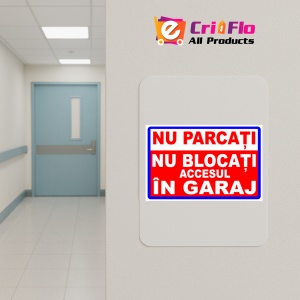 Indicator Semn nu parcati nu blocati accesul in garaj, Sticker autocolant - Img 5
