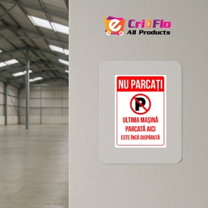 Indicator Semn nu parcati ultima masina parcata aici este inca disparuta, Sticker autocolant - Img 4