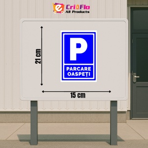 Indicator Semn parcare oaspeti, Sticker autocolant - Img 2