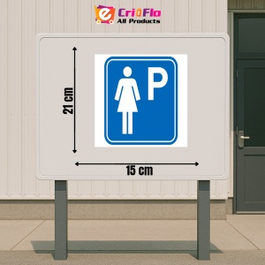 Indicator Semn parcare pentru femei, Sticker autocolant - Img 2