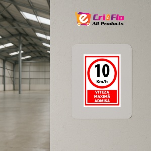 Indicator Semn pentru 3 metri inaltime maxima admisa, Sticker autocolant - Img 4