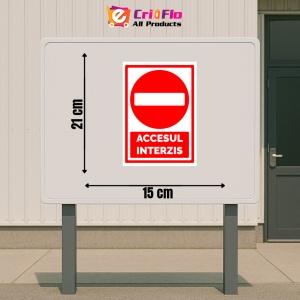 Indicator Semn pentru acces interzis, Sticker autocolant - Img 2
