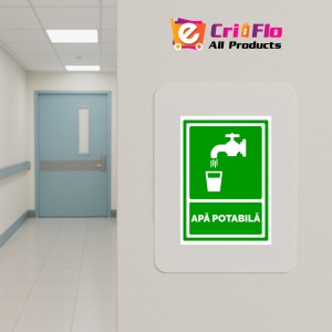 Indicator Semn pentru apa potabila, Sticker autocolant - Img 5
