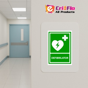 Indicator Semn pentru defibrilator, Sticker autocolant - Img 5