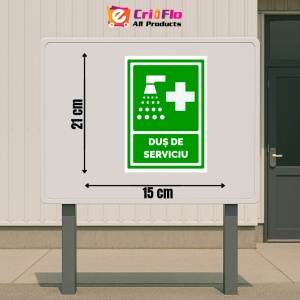 Indicator Semn pentru dus de serviciu, Sticker autocolant - Img 2